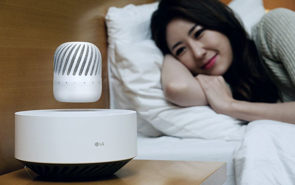 LG Levitating Portable Speaker Lifestyle