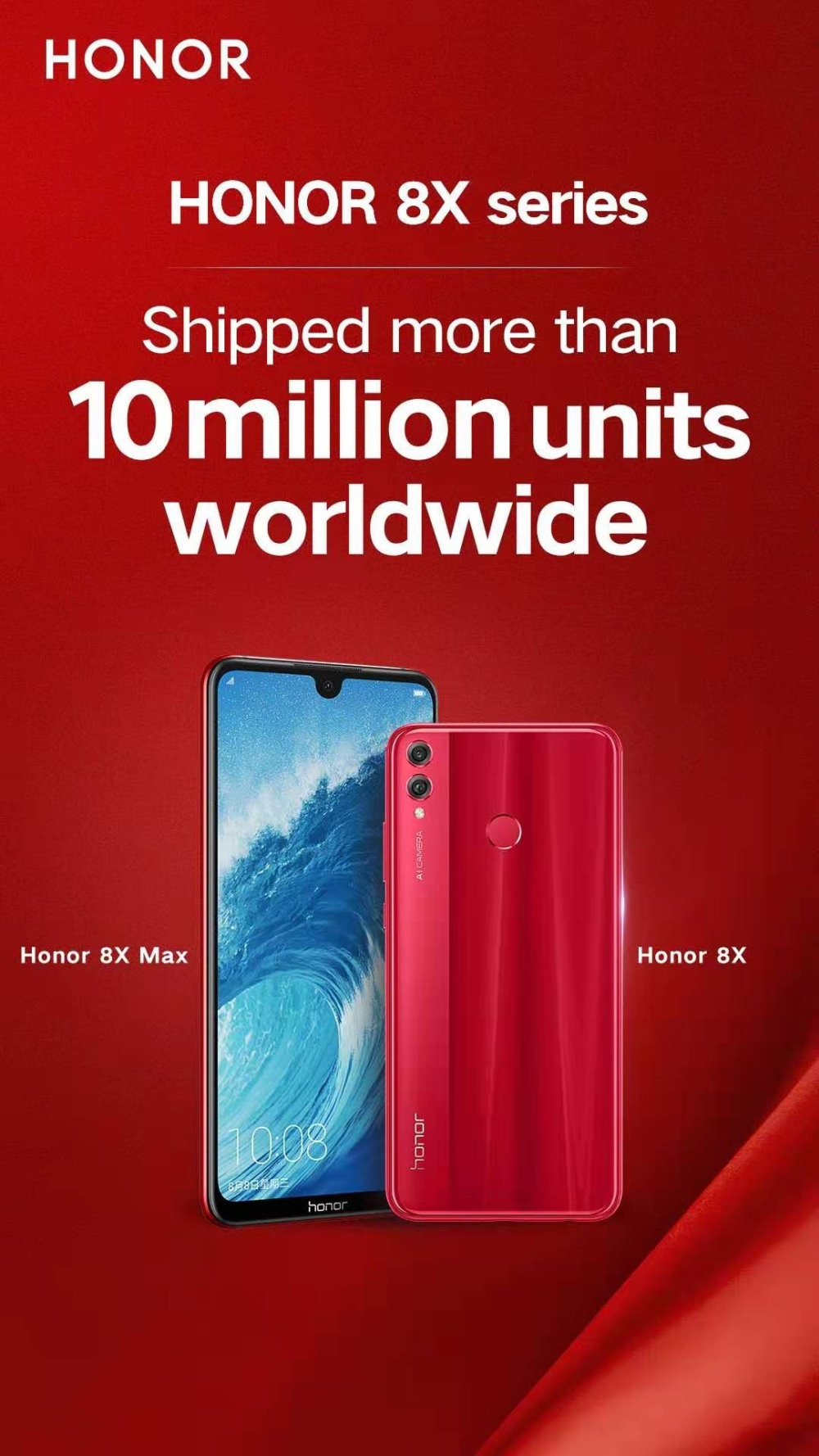 HONOR 8X 10 milijuna