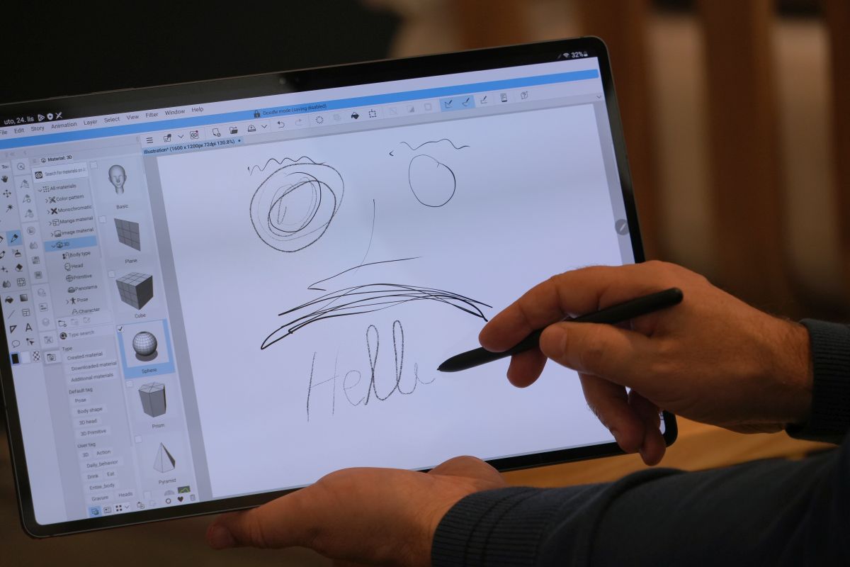 Samsung Tab 9 Ultra - painting