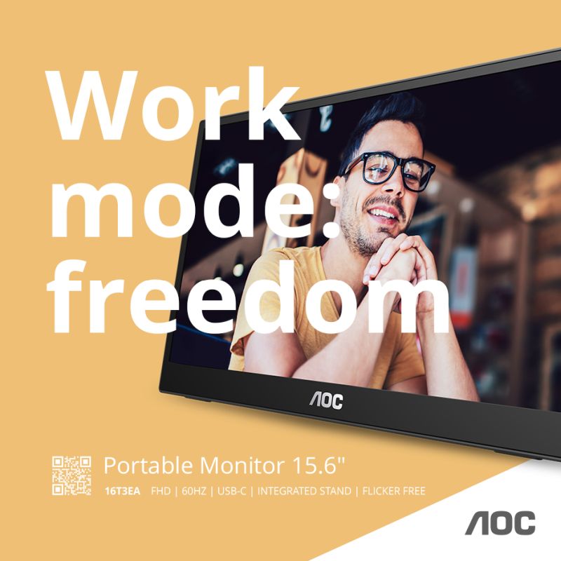 AOC - Portable Monitor 15.6"