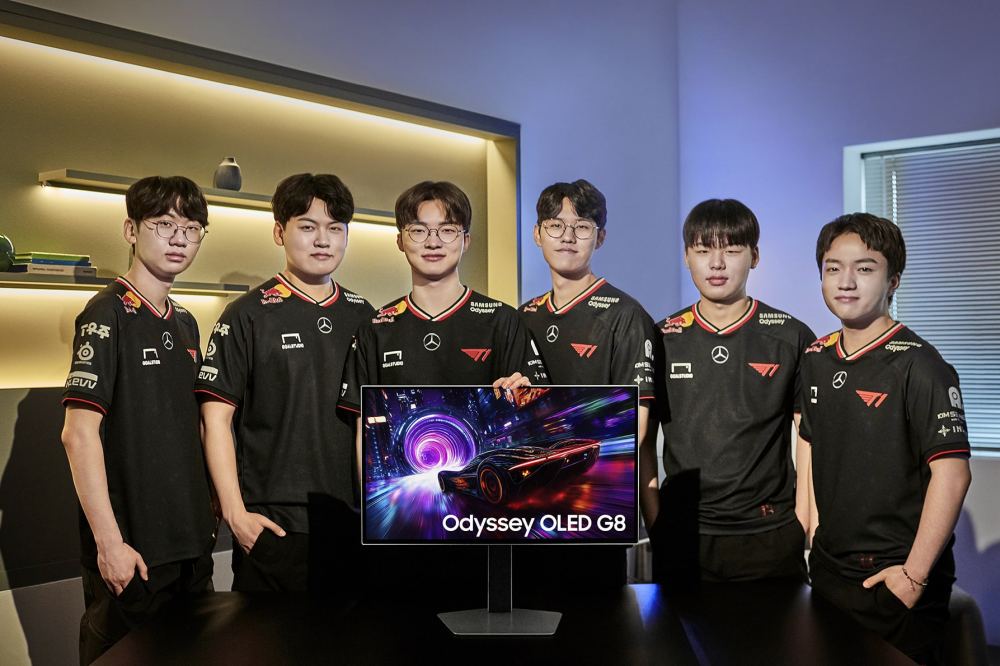 Odyssey-OLED-G8-T1-team_from-left_Doran-Gumayusi-Oner-Smash-Keria