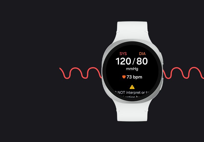 Galaxy-Watch8-health-care - prikaz srčanog tlaka i pulsa na zaslonu sata