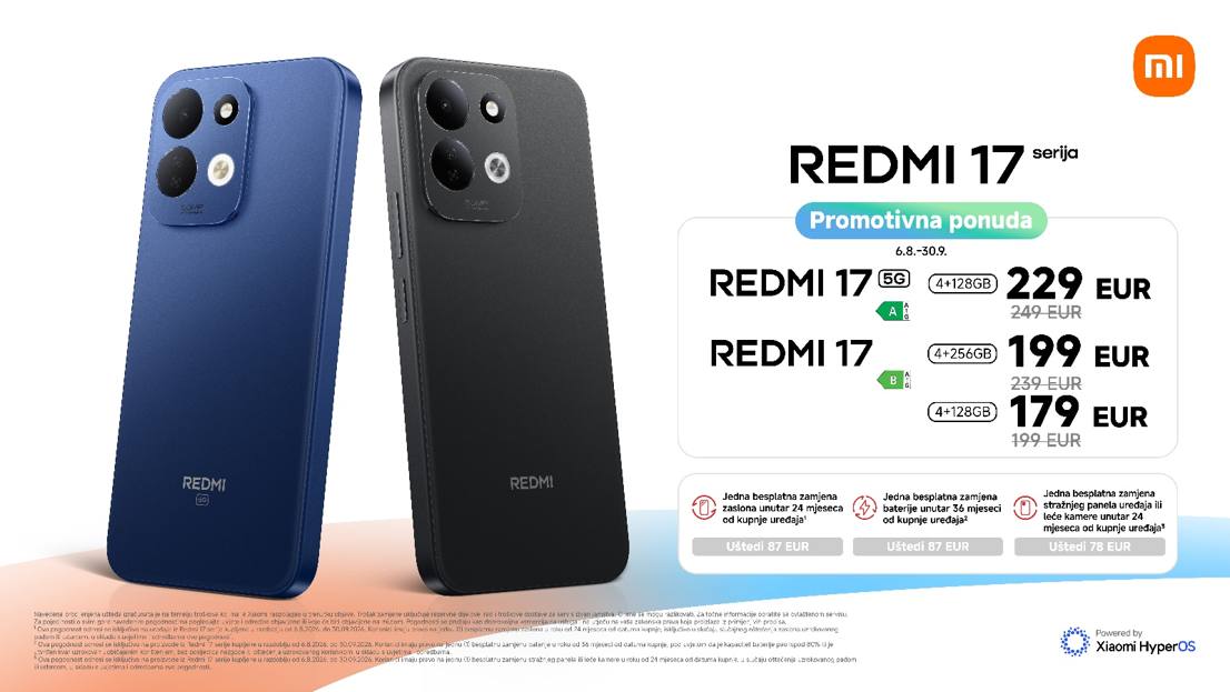 Xiaomi REDMI 17 serija - uvjeti promocije