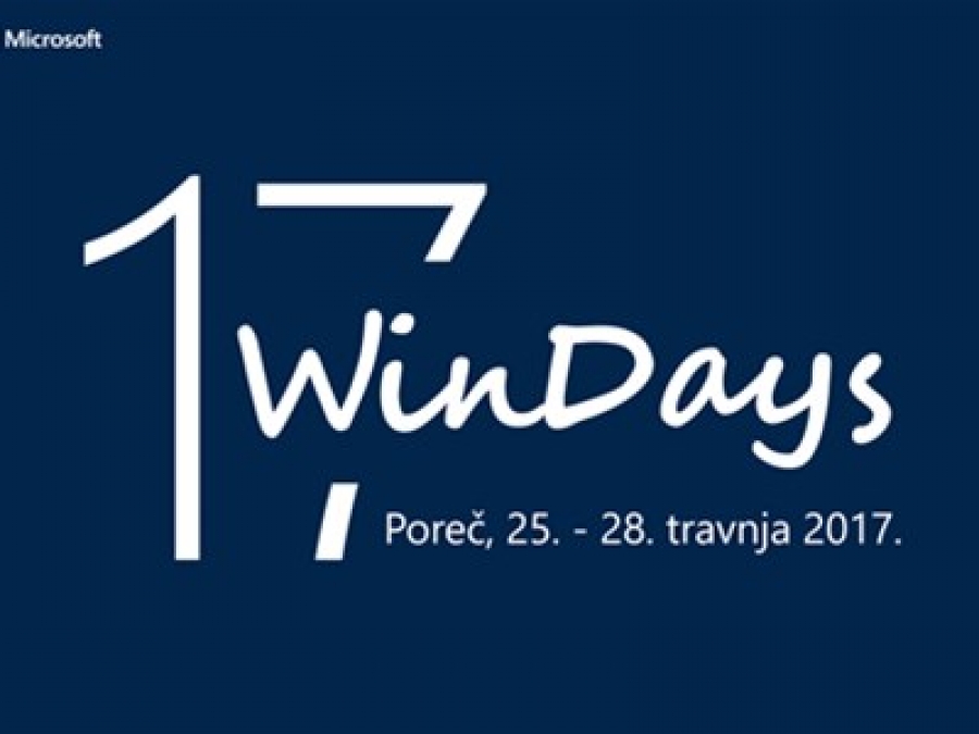 Microsoft WinDays17 - Najava tehnolo&scaron;kog dijela konferencije
