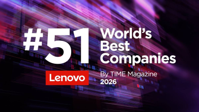 TIME uvrstio Lenovo među vodeće globalne kompanije 2026., rangiran na 51. mjestu