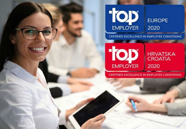 Zagrebačka banka ponovno Top Employer Croatia 2020  i Top Employer Europe 2020
