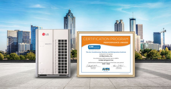 Institut za klimatizaciju, grijanje i hlađenje (AHRI) LG-u dodijelio priznanje &scaron;estu godinu zaredom