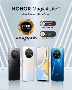 HONOR Magic4 Lite 5G baterija dobila je Zlatnu ocjenu u DXOMARK testu
