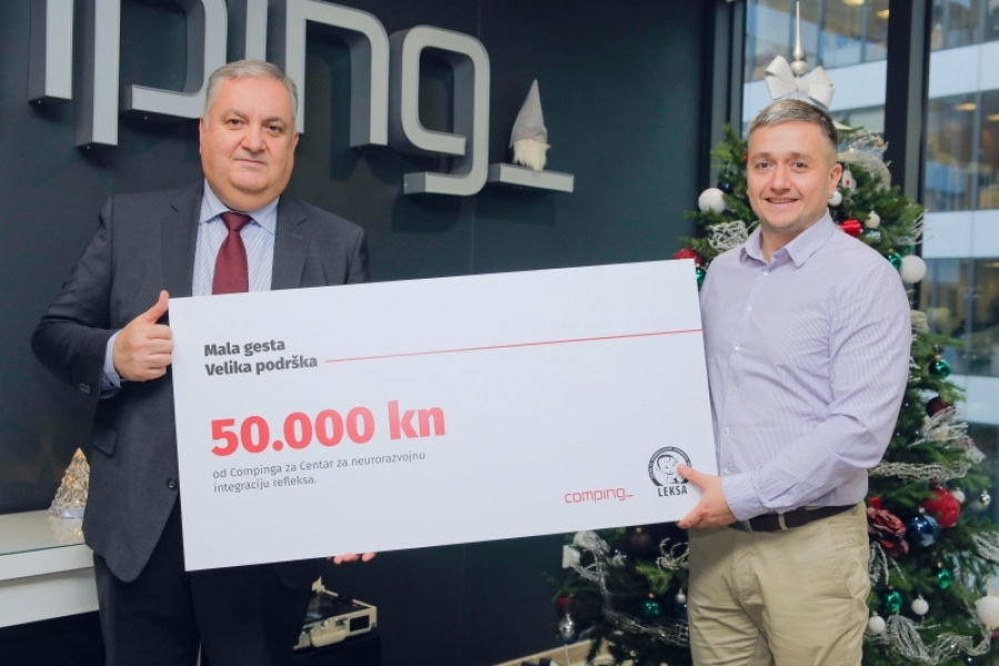 Comping donirao 50.000 kuna za djecu Centra za neurorazvojnu integraciju refleksa