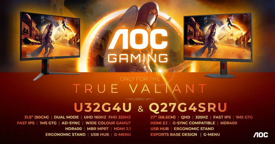 AGON by AOC: dva nova monitora za vrhunski 320 Hz gaming