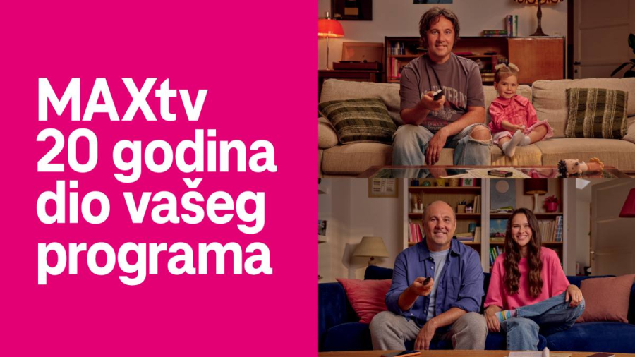 Hrvatski telekom obilježava 20 godina MAXtv-a