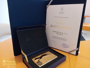 Hangar 18 dobitnik &bdquo;Zlatne kune&ldquo; za najuspje&scaron;nije srednje poduzeće