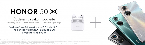 HONOR uređaji dolaze s Google uslugama, prvi u Hrvatskoj bit će HONOR 50, dostupan u prednarudžbi do 14.11.