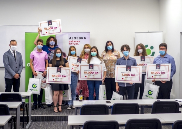 Algebra i partneri dodijelili stipendije u vrijednosti od 70.000 kuna maturantima koji su postigli najbolje rezultate na državnoj maturi
