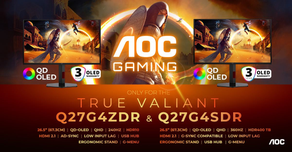 GON by AOC: nova generacija gaming monitora s QD-OLED tehnologijom