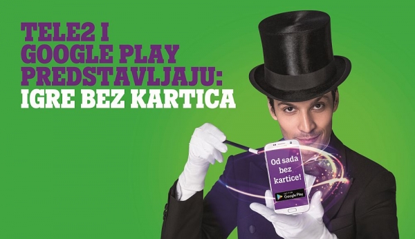 TELE2  omogućuje plaćanje u Google Play trgovini uz korisnički račun