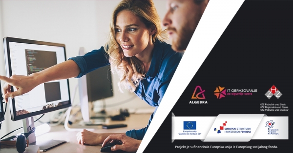 Algebra u sklopu projekta "IT obrazovanje za sigurnije sutra" ponovno zainteresiranim građanima omogućuje besplatnu edukaciju