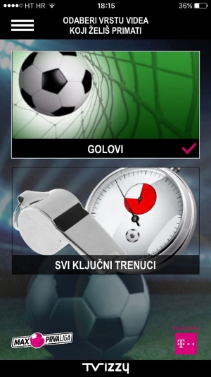 Hrvatski Telekom i Aspida lansirali su TVizzy, mobilnu aplikaciju kojom se u realnom vremenu prate najzanimljiviji trenuci prve hrvatske nogometne lige